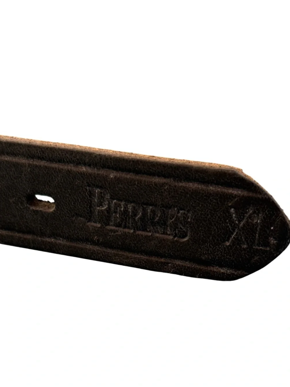 Perri's Leather Rolled Leather Dog Collar Black XL Amish Made